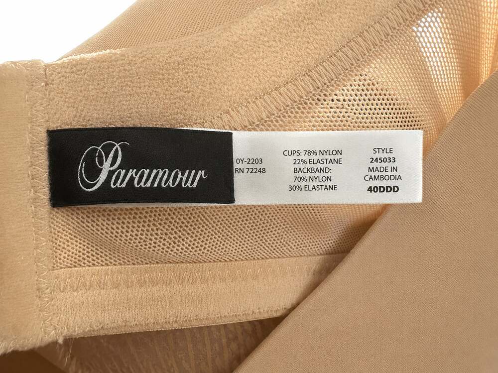 Paramour bra, Paramour 40DDD, 40DDD bra, women’s plus size bra, full coverage br